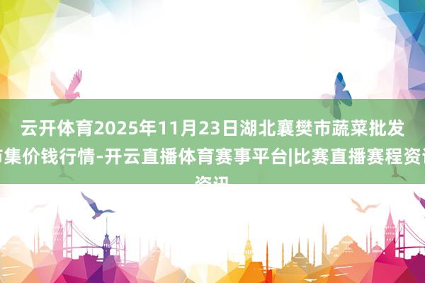云开体育2025年11月23日湖北襄樊市蔬菜批发市集价钱行情-开云直播体育赛事平台|比赛直播赛程资讯